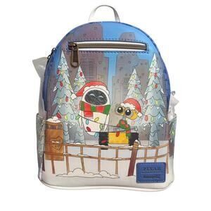 Loungefly Disney Pixar Wall-E EVE Holiday Christmas Mini Backpack NEW